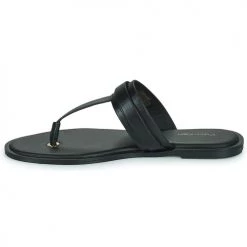 Chaussures Femme Sandales et Nu-pieds Calvin Klein Jeans ALMOND FLAT TP SLIDE W/HDW Noir -Sandales Soldes Boutique 21497504 500 D