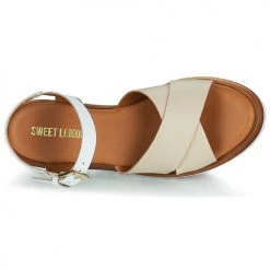 Chaussures Femme Sandales et Nu-pieds Sweet Lemon LUCIA Blanc / Beige -Sandales Soldes Boutique 21500319 500 F