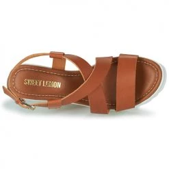 Chaussures Femme Sandales et Nu-pieds Sweet Lemon LIUS Cognac -Sandales Soldes Boutique 21500320 500 F