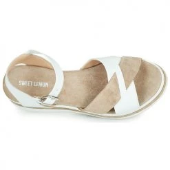 Chaussures Femme Sandales et Nu-pieds Sweet Lemon BAHO Blanc -Sandales Soldes Boutique 21500322 500 F