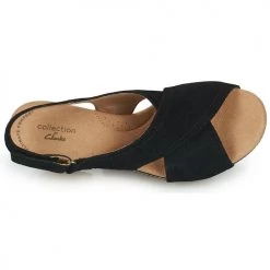Chaussures Femme Sandales et Nu-pieds Clarks GISELLE COVE Noir -Sandales Soldes Boutique 21500586 500 F