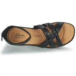 Chaussures Femme Sandales et Nu-pieds Clarks CLARA RAE Noir -Sandales Soldes Boutique 21500623 500 F