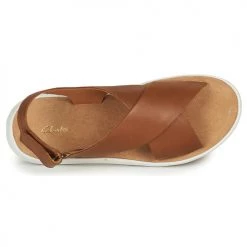 Chaussures Femme Sandales et Nu-pieds Clarks JEMSA CROSS Camel -Sandales Soldes Boutique 21500635 500 F