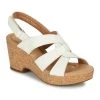 Chaussures Femme Sandales et Nu-pieds Clarks GISELLE BEACH Blanc
