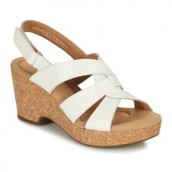 Chaussures Femme Sandales et Nu-pieds Clarks GISELLE BEACH Blanc