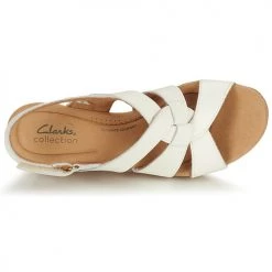 Chaussures Femme Sandales et Nu-pieds Clarks GISELLE BEACH Blanc -Sandales Soldes Boutique 21500636 500 F