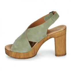 Chaussures Femme Sandales et Nu-pieds Myma 5502MY Kaki -Sandales Soldes Boutique 21501119 500 D
