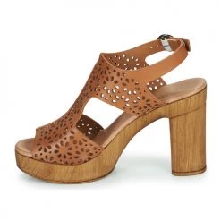 Chaussures Femme Sandales et Nu-pieds Myma 5501MY Camel -Sandales Soldes Boutique 21501121 500 D