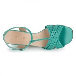 Chaussures Femme Sandales et Nu-pieds Fericelli SORBETTO VERT -Sandales Soldes Boutique 21588759 500 F