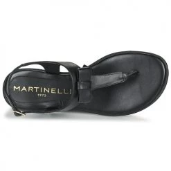 Chaussures Femme Sandales et Nu-pieds Martinelli MAZZINI Noir -Sandales Soldes Boutique 21600952 500 F