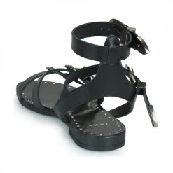 Chaussures Femme Sandales et Nu-pieds Ikks BU80185 Noir -Sandales Soldes Boutique 21601598 500 E