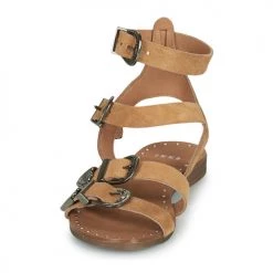 Chaussures Femme Sandales et Nu-pieds Ikks BU80185 Beige -Sandales Soldes Boutique 21601599 500 C