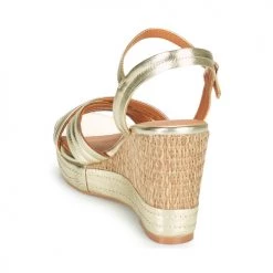 Chaussures Femme Sandales et Nu-pieds The Divine Factory QL4622 Doré -Sandales Soldes Boutique 21601783 500 E