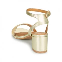 Chaussures Femme Sandales et Nu-pieds The Divine Factory QL4638 Doré -Sandales Soldes Boutique 21601784 500 E