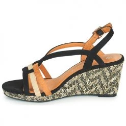 Chaussures Femme Sandales et Nu-pieds The Divine Factory QL4635 Noir -Sandales Soldes Boutique 21601786 500 D