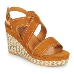 Chaussures Femme Sandales et Nu-pieds The Divine Factory QL4619 Camel