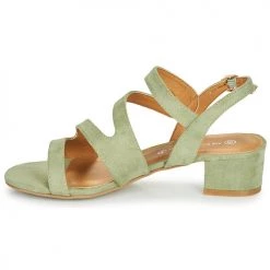 Chaussures Femme Sandales et Nu-pieds The Divine Factory QL4331 Vert -Sandales Soldes Boutique 21601788 500 D