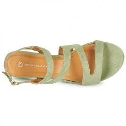 Chaussures Femme Sandales et Nu-pieds The Divine Factory QL4331 Vert -Sandales Soldes Boutique 21601788 500 F