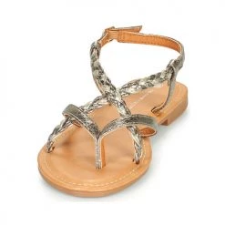 Chaussures Femme Sandales et Nu-pieds The Divine Factory HX4623 Argenté -Sandales Soldes Boutique 21601792 500 C