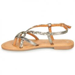 Chaussures Femme Sandales et Nu-pieds The Divine Factory HX4623 Argenté -Sandales Soldes Boutique 21601792 500 D