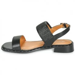 Chaussures Femme Sandales et Nu-pieds The Divine Factory QL4631 Noir -Sandales Soldes Boutique 21601793 500 D