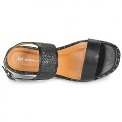 Chaussures Femme Sandales et Nu-pieds The Divine Factory QL4631 Noir -Sandales Soldes Boutique 21601793 500 F