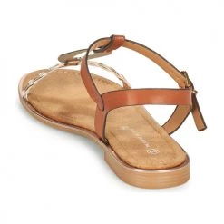 Chaussures Femme Sandales et Nu-pieds The Divine Factory FJ4643 Camel -Sandales Soldes Boutique 21601794 500 E