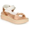 Chaussures Femme Sandales et Nu-pieds Mjus PASA TREK Rose / Camel