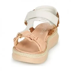 Chaussures Femme Sandales et Nu-pieds Mjus PASA TREK Rose / Camel -Sandales Soldes Boutique 21607554 500 C