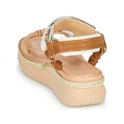 Chaussures Femme Sandales et Nu-pieds Mjus PASA TREK Rose / Camel -Sandales Soldes Boutique 21607554 500 E