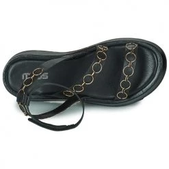 Chaussures Femme Sandales et Nu-pieds Mjus ACIGHE GOLD Noir / Doré -Sandales Soldes Boutique 21607558 500 F