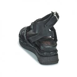 Chaussures Femme Sandales et Nu-pieds Airstep / A.S.98 LAGOS Noir -Sandales Soldes Boutique 21607760 500 E