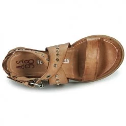 Chaussures Femme Sandales et Nu-pieds Airstep / A.S.98 LAGOS 2 Camel -Sandales Soldes Boutique 21607761 500 F