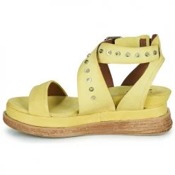 Chaussures Femme Sandales et Nu-pieds Airstep / A.S.98 LAGOS 2 Jaune -Sandales Soldes Boutique 21607764 500 D
