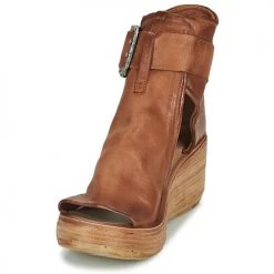 Chaussures Femme Sandales et Nu-pieds Airstep / A.S.98 NOA BUCKLE Camel -Sandales Soldes Boutique 21607766 500 C