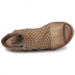 Chaussures Femme Sandales et Nu-pieds Airstep / A.S.98 NOA ZIP Camel -Sandales Soldes Boutique 21607770 500 F
