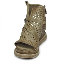 Chaussures Femme Sandales et Nu-pieds Airstep / A.S.98 LAGOS PERF Kaki -Sandales Soldes Boutique 21607772 500 C