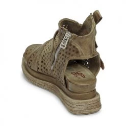 Chaussures Femme Sandales et Nu-pieds Airstep / A.S.98 LAGOS PERF Kaki -Sandales Soldes Boutique 21607772 500 E