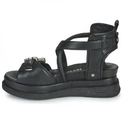 Chaussures Femme Sandales et Nu-pieds Airstep / A.S.98 LAGOS BUCKLE Noir -Sandales Soldes Boutique 21607773 500 D