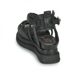 Chaussures Femme Sandales et Nu-pieds Airstep / A.S.98 LAGOS BUCKLE Noir -Sandales Soldes Boutique 21607773 500 E