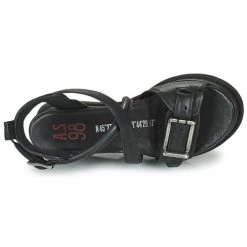 Chaussures Femme Sandales et Nu-pieds Airstep / A.S.98 LAGOS BUCKLE Noir -Sandales Soldes Boutique 21607773 500 F