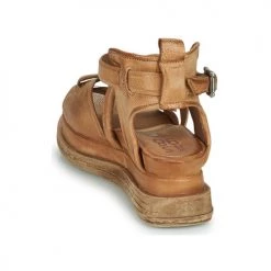 Chaussures Femme Sandales et Nu-pieds Airstep / A.S.98 LAGOS BUCKLE Camel -Sandales Soldes Boutique 21607774 500 E