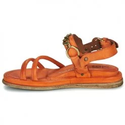 Chaussures Femme Sandales et Nu-pieds Airstep / A.S.98 POLA CHAIN Orange -Sandales Soldes Boutique 21607776 500 D