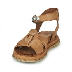 Chaussures Femme Sandales et Nu-pieds Airstep / A.S.98 POLA NACRE Camel -Sandales Soldes Boutique 21607780 500 C