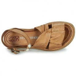 Chaussures Femme Sandales et Nu-pieds Airstep / A.S.98 POLA NACRE Camel -Sandales Soldes Boutique 21607780 500 F