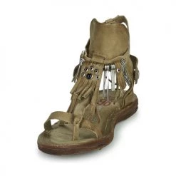 Chaussures Femme Sandales et Nu-pieds Airstep / A.S.98 RAMOS Kaki -Sandales Soldes Boutique 21607782 500 C