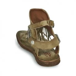 Chaussures Femme Sandales et Nu-pieds Airstep / A.S.98 RAMOS Kaki -Sandales Soldes Boutique 21607782 500 E