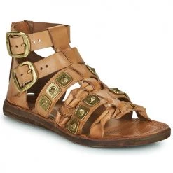 Sandales Soldes Boutique 48 Chaussures Femme Sandales et Nu-pieds Airstep / A.S.98 RAMOS Camel