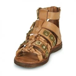 Chaussures Femme Sandales et Nu-pieds Airstep / A.S.98 RAMOS Camel -Sandales Soldes Boutique 21607790 500 C