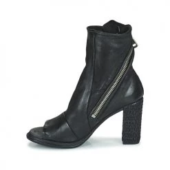 Chaussures Femme Sandales et Nu-pieds Airstep / A.S.98 BARCELONA ZIP Noir -Sandales Soldes Boutique 21607798 500 D